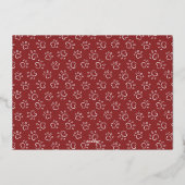 ホイルムワイクリスマス猫クリスマスホリデーフォト 箔シーズンカード (裏面)