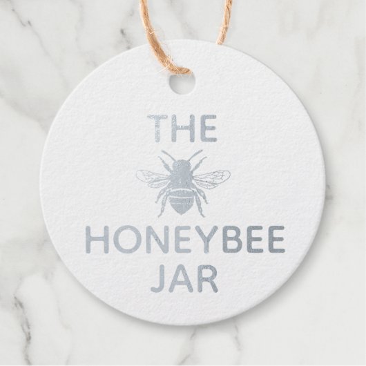 ホイルメッセージカード-パーソナライズされた自家製プロデュース フェイバータグ (正面)