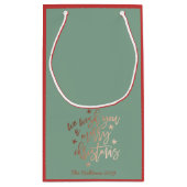 ホイルメリークリスマスカラー スモールペーパーバッグ (裏面)