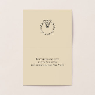 ホイルメリークリスマススノーフレークパターン 箔カード