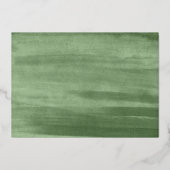 ホイルメリークリスマス |緑の枝2の写真 箔シーズンカード (裏面)