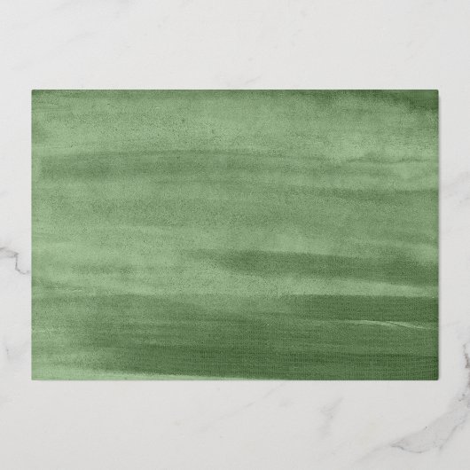 ホイルメリークリスマス |緑の枝2の写真 箔シーズンカード (裏面)