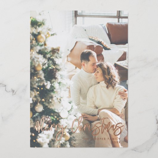 ホイルモダンクリスマスカード 箔シーズンカード (正面)