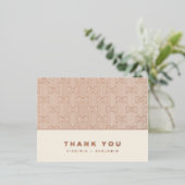 ホイルモダンサンキューカード 箔招待状ポストカード (立ち正面)