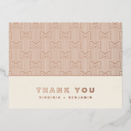 ホイルモダンサンキューカード 箔招待状ポストカード