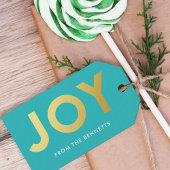 ホイルモダンフェイクジョイ名クリスマス ギフトタグ