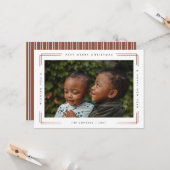 ホイルモダンメリークリスマスフォトカード1枚写真 カード (正面/裏面インサイチュ)