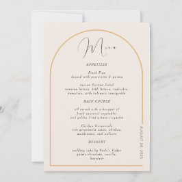 ホイルモダン付き実在アーチ 招待状