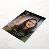 ホイルモダン卒業発表 箔招待状 (回転した状態)