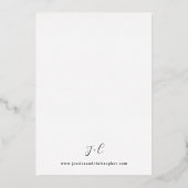 ホイルモダン書道結婚3号 箔招待状 (裏面)