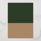 ホイルユニークラウンドフォト卒業発表 箔招待状 (裏面)