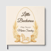 ホイルロッキングホースBohoベビーシャワーゲストブック ゲストブック (正面)