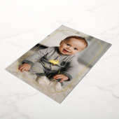 ホイルヴィンテージバニーフレームイースターフォトカード 箔シーズンカード (回転した状態)