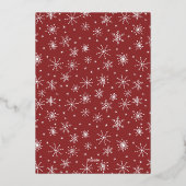 ホイル一緒に辞書クリスマスホリデーフォト 箔シーズンカード (裏面)