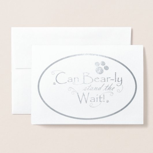 ホイル乳がんクリスマスカード 箔カード (封筒付き正面)