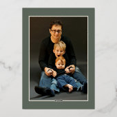 ホイル付き母の日フォトカ実在ード 箔招待状 (裏面)