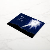 ホイル付きPeace on Earthクリスマスポストカード 箔シーズンポストカード (回転した状態)