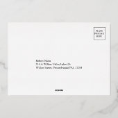 ホイル冬クリスマス願いポストカード 箔シーズンカード (裏面)