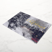 ホイル冬クリスマス願いポストカード 箔シーズンカード (回転した状態)