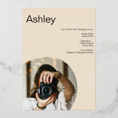 ホイル卒業発表大学ハイスクール 箔招待状 (裏面)