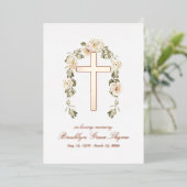 ホイル実在クロスメモリアル 箔招待状 (立ち正面)