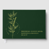 ホイル実在グエレガントリーンボホフローラ結婚ズ ゲストブック (正面)