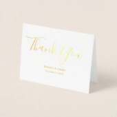 ホイル実在サンキューカード 箔カード (正面)