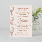 ホイル実在シャンパンピンクツインズクリン招待状 箔シーズンカード (立ち正面)