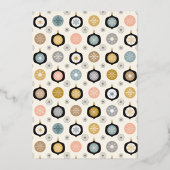 ホイル実在ジングル&ミングル企業のホリデーパーティー 箔招待状 (裏面)