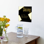 ホイル実在スキー定義スキおもしろいワードアート 箔ポスター (レイダウン (キッチン))