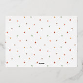 ホイル実在ススクリプト&スタークリスマスホリデーフォト 箔シーズンカード (裏面)