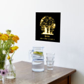 ホイル実在ドバイ通りマップカスタムプリントArt Foil 箔ポスター (レイダウン (キッチン))