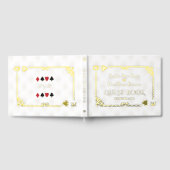 ホイル実在ホワイトカジノラスベガストランプのポーカー結婚ズ ゲストブック (全面)