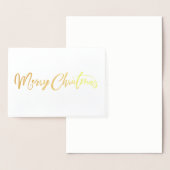 ホイル実在金ゴールドメリークリスマス・クリスマスカード 箔カード (ディスプレー)