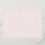 ホイル小ハートキッド文房具ノートカード 箔招待状ポストカード (裏面)