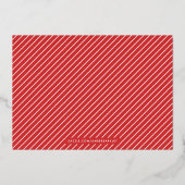 ホイル愛の多くのバレンタインデーのカード – 赤 箔招待状 (裏面)