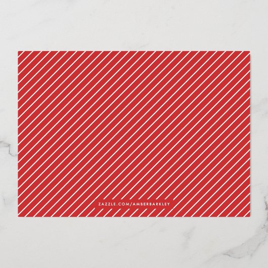 ホイル愛の多くのバレンタインデーのカード – 赤 箔招待状 (裏面)