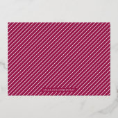 ホイル愛の多くのバレンタインデーのカード – Mulberry 箔招待状 (裏面)