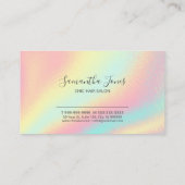 ホイル抽象芸術ホログラフィックレインボーID775 名刺 (裏面)