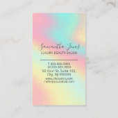 ホイル抽象芸術ホログラフィックレインボーID775 名刺 (裏面)