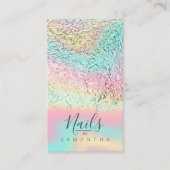 ホイル抽象芸術ホログラフィックレインボーID775 名刺 (正面)