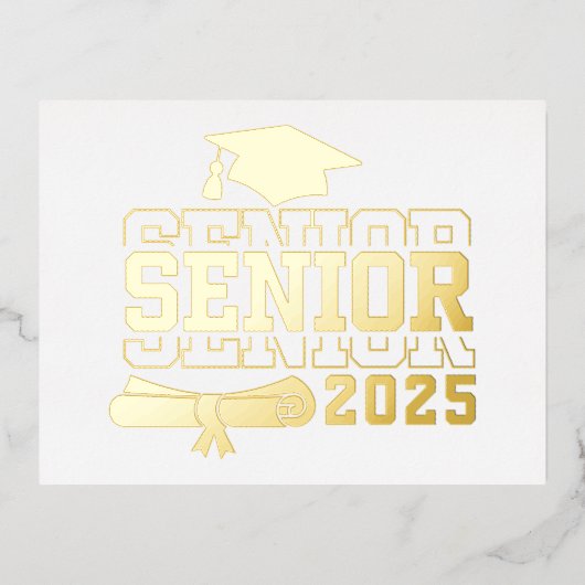 ホイル招待状はがき 箔招待状ポストカード (正面)