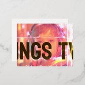 ホイル招待状はがき 箔招待状ポストカード (正面/裏面)