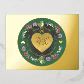 ホイル招待状はがき 箔招待状ポストカード (正面)