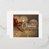 ホイル招待状はがき 箔招待状ポストカード (正面/裏面)