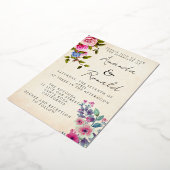 ホイル招待状結婚ズ 箔招待状 (回転した状態)