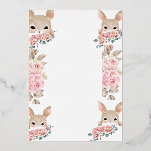 ホイル招待状 箔招待状 (裏面)