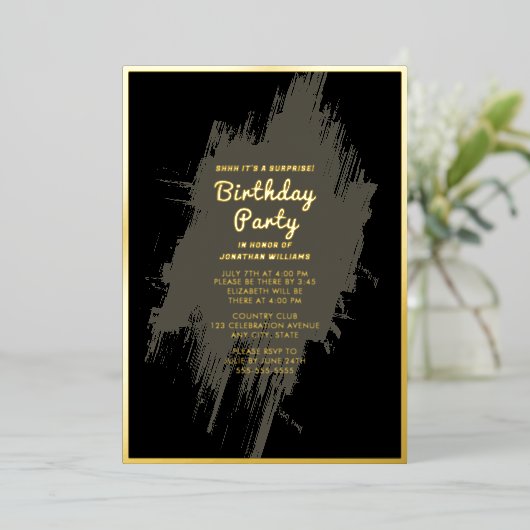 ホイル招待状 箔招待状 (立ち正面)