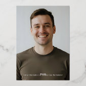 ホイル招待状 箔招待状 (裏面)