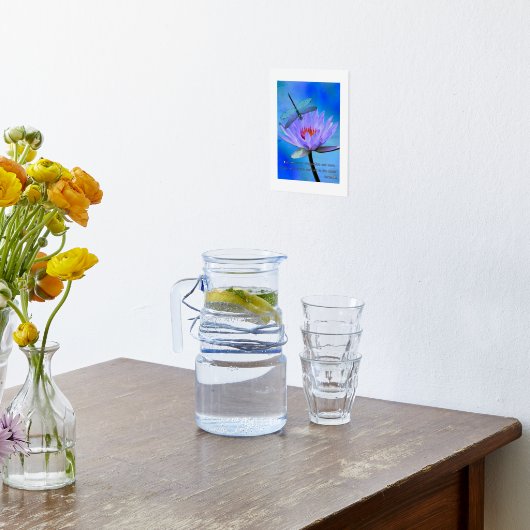 ホイル文字ポスタートンフライonウォーターリリー引用文 箔ポスター (レイダウン (キッチン))